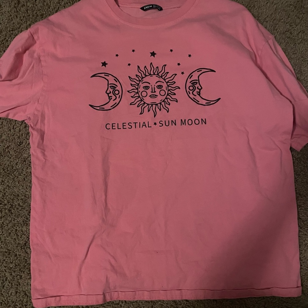 pink shein shirt size small